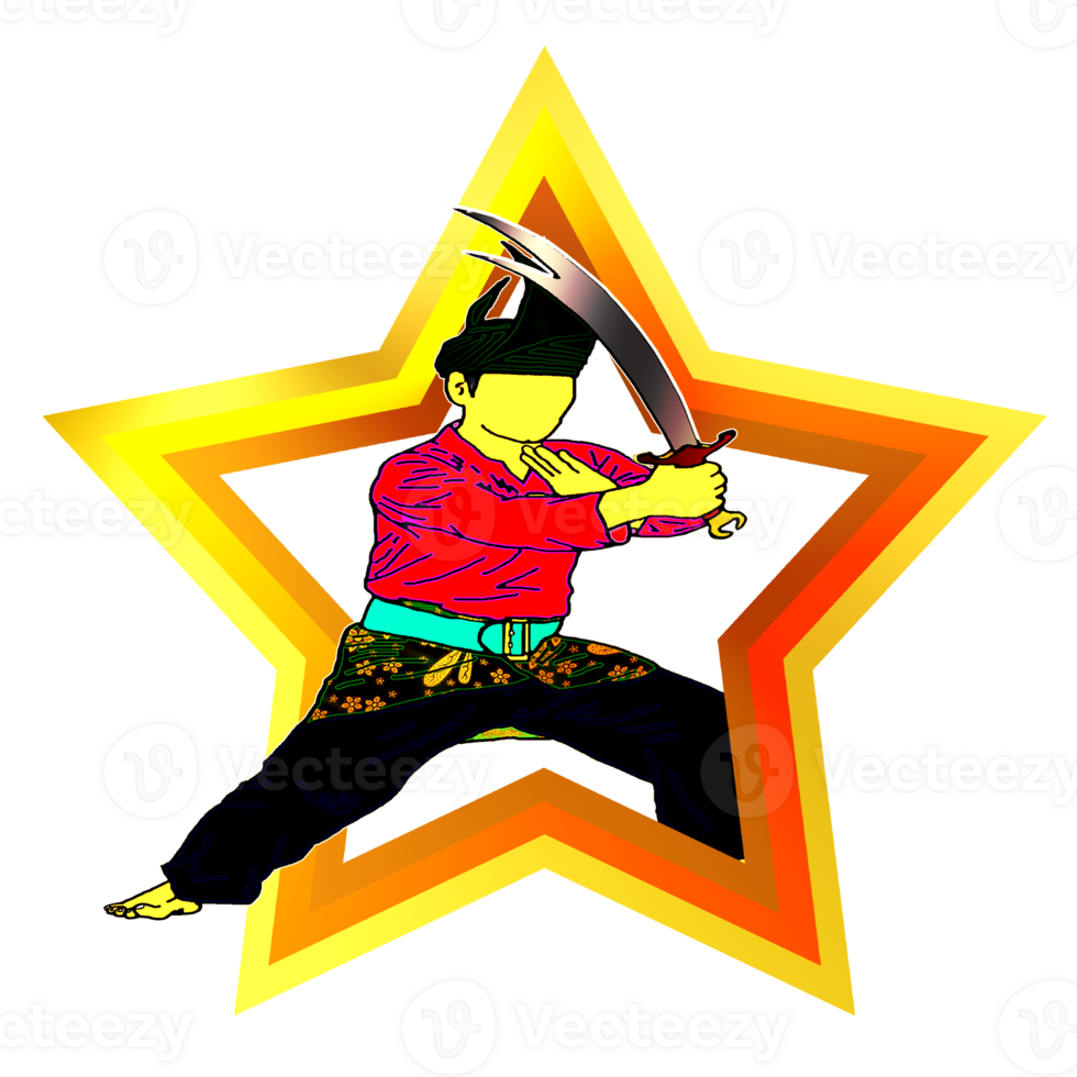 sticker logo Martial Art Nusantara png
