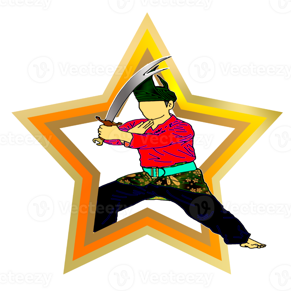 sticker logo Martial Art Nusantara png