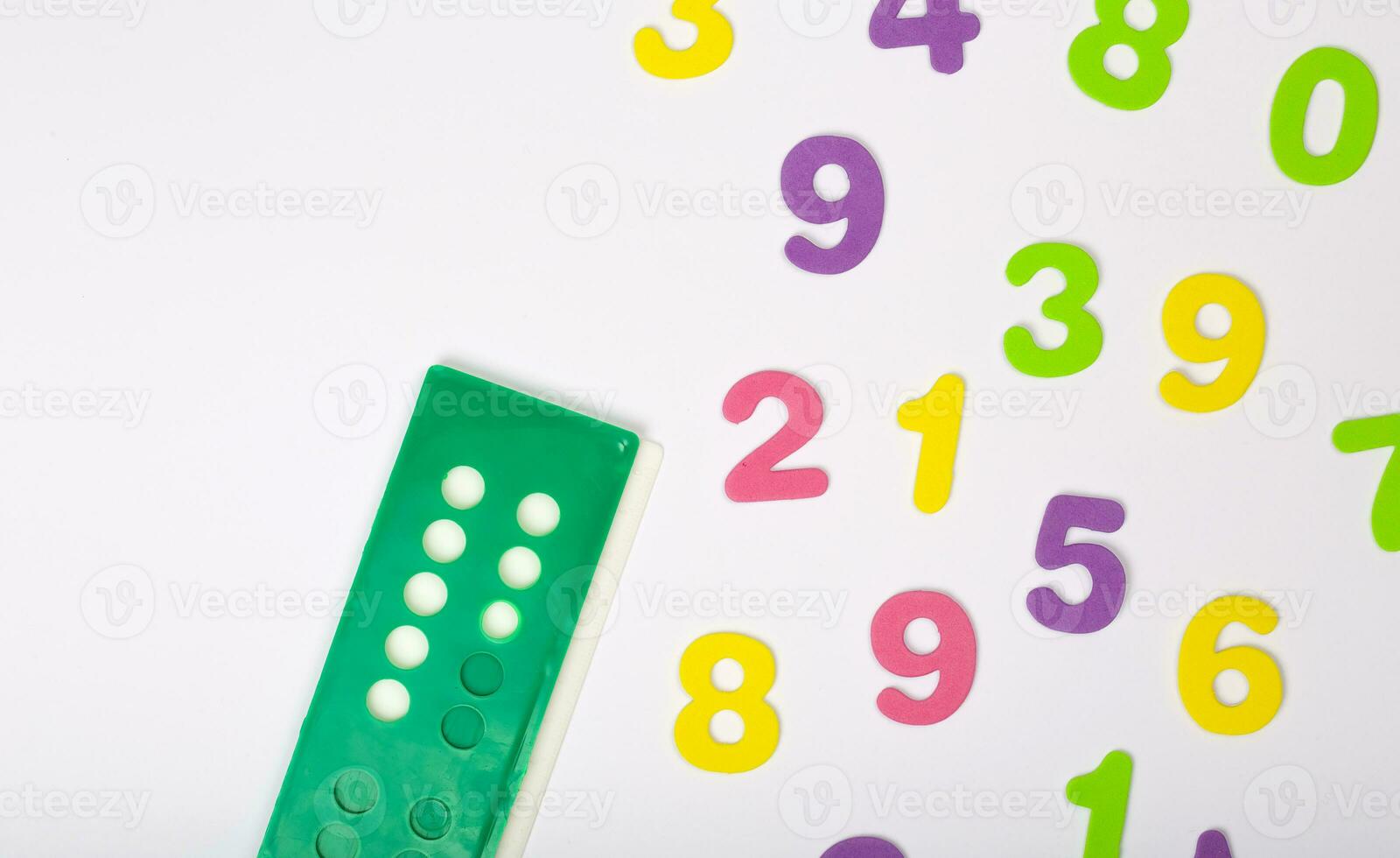 Colorful numbers. Background.Closeup photo
