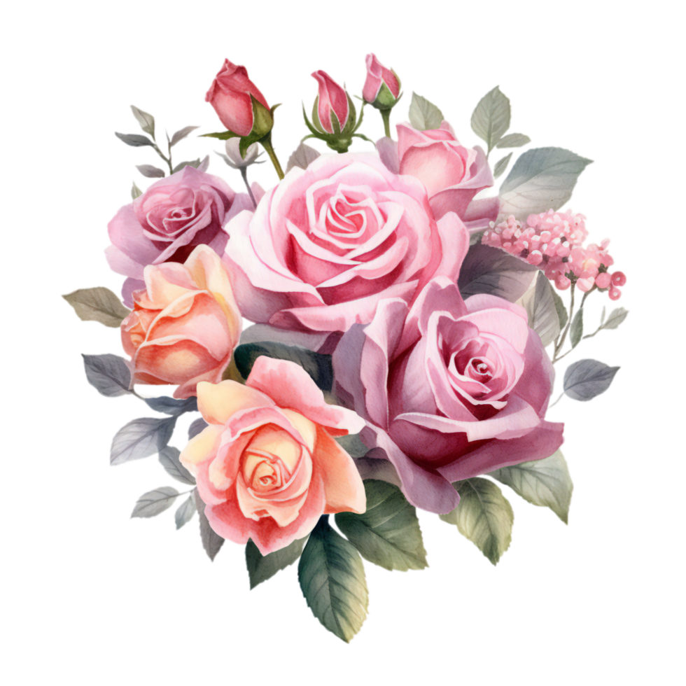 aquarelle rose des roses transparent png 24995182 PNG