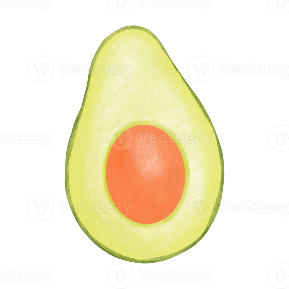 avocado verdura salutare cibo. avocado icona o logo. png