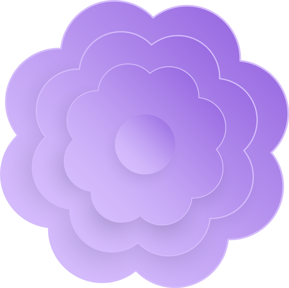 Flower, Element of floral paper cut. Paper cut of flower shape and spring symbol. png
