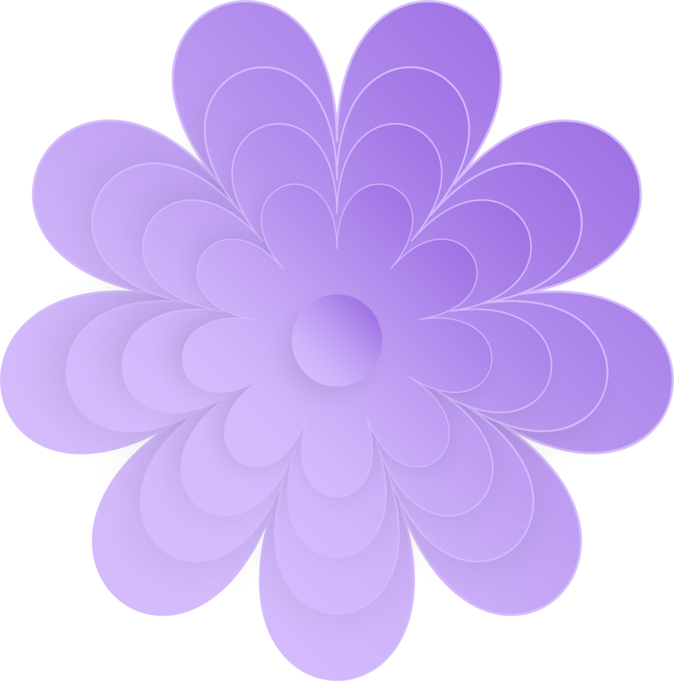 Flower, Element of floral paper cut. Paper cut of flower shape and spring symbol. png
