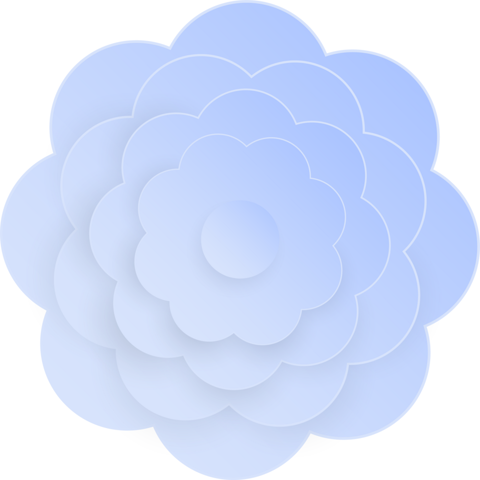 Flower, Element of floral paper cut. Paper cut of flower shape and spring symbol. png