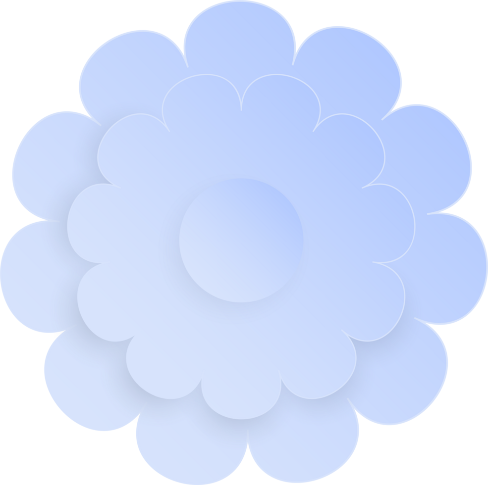 Flower, Element of floral paper cut. Paper cut of flower shape and spring symbol. png