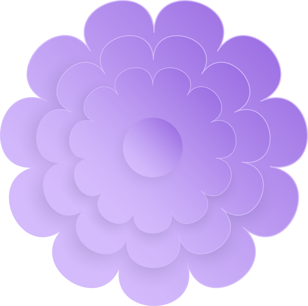 Flower, Element of floral paper cut. Paper cut of flower shape and spring symbol. png