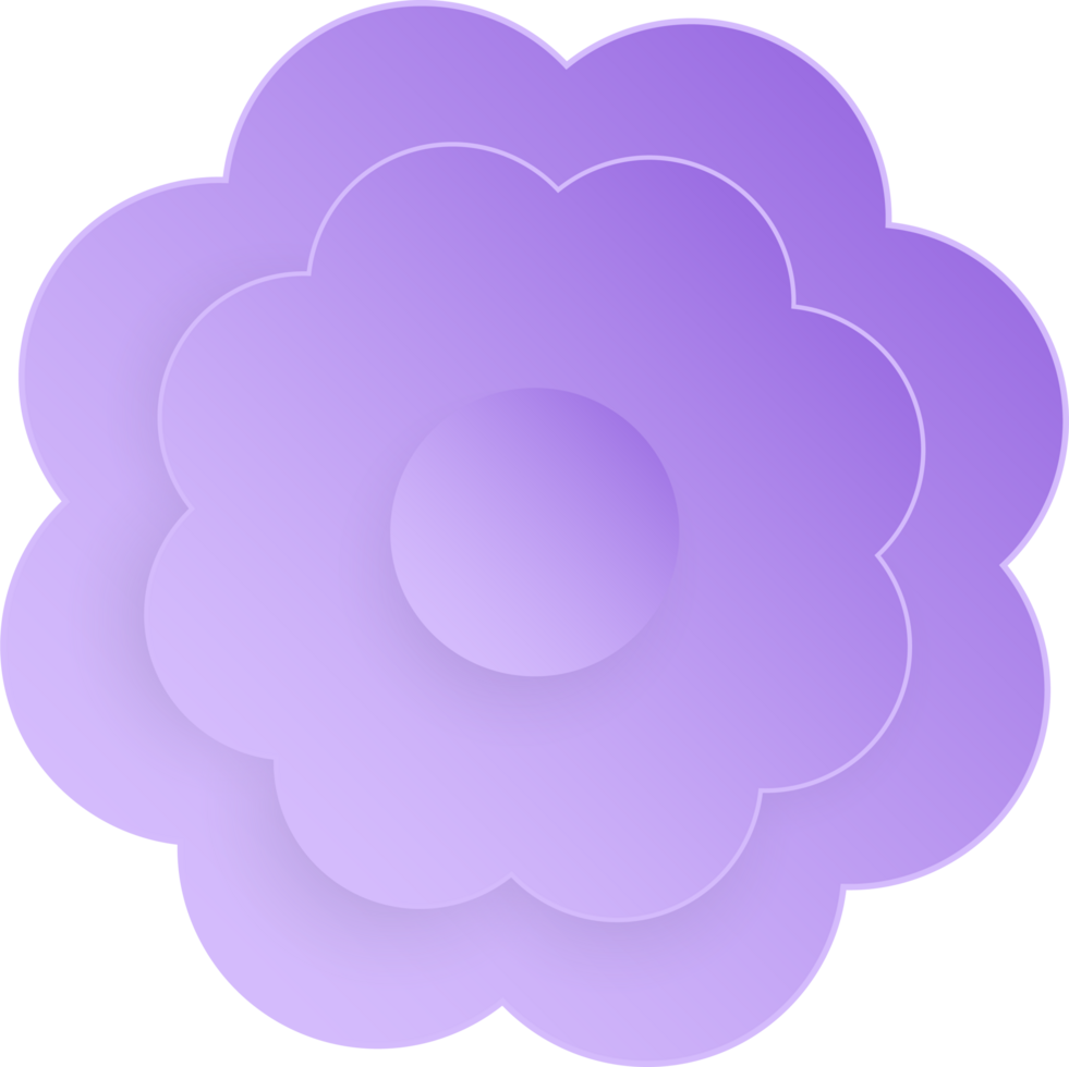 Flower, Element of floral paper cut. Paper cut of flower shape and spring symbol. png