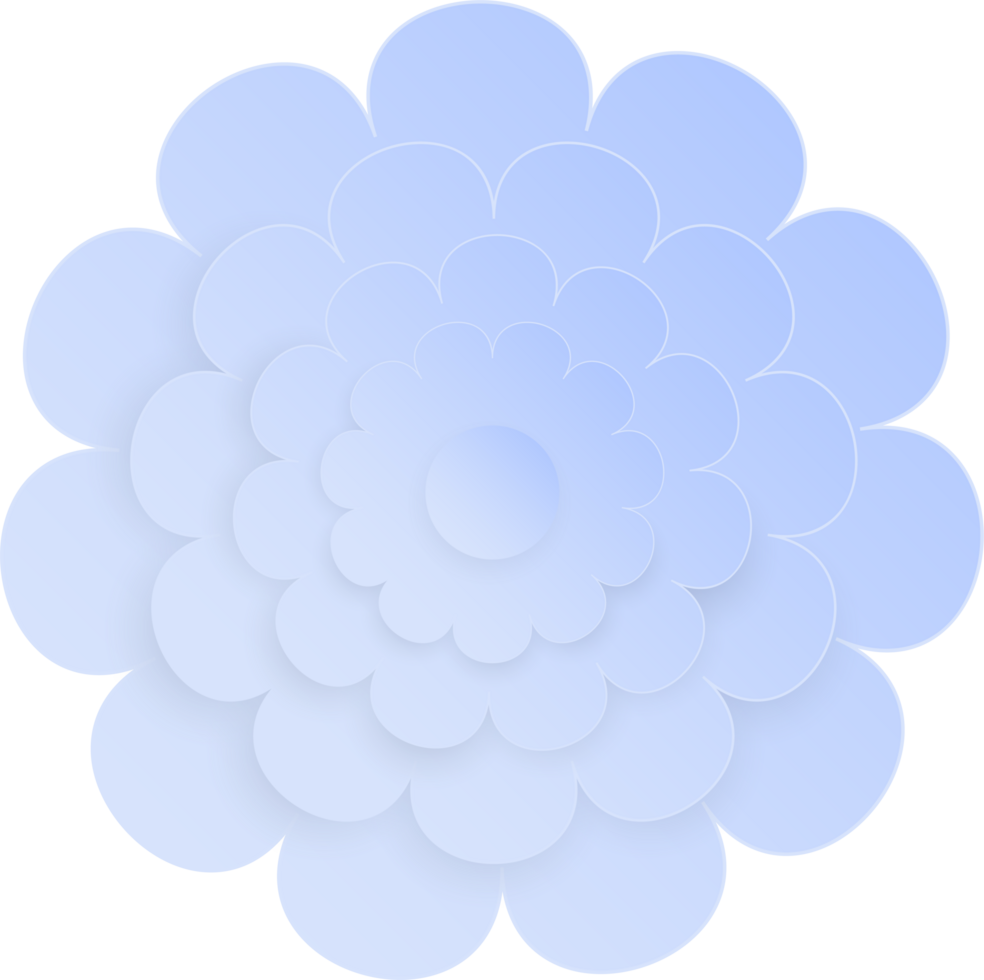 Flower, Element of floral paper cut. Paper cut of flower shape and spring symbol. png