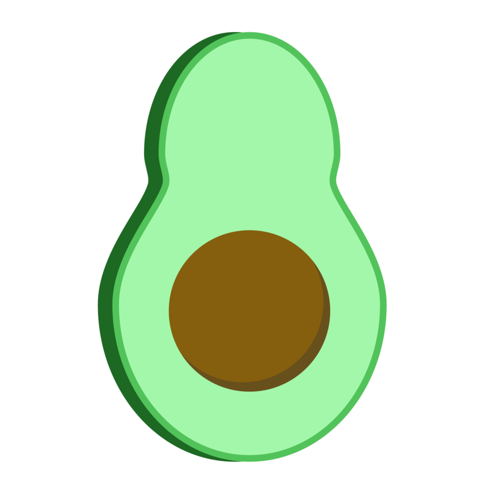 das Avocado Scheibe png