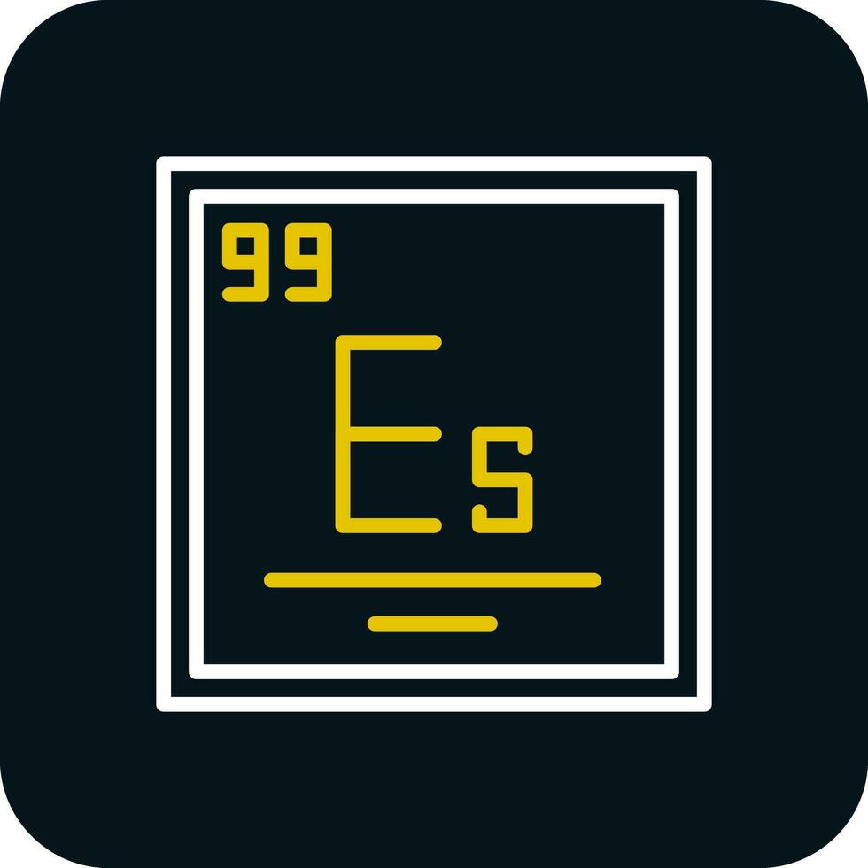 Einsteinium Vector Icon Design