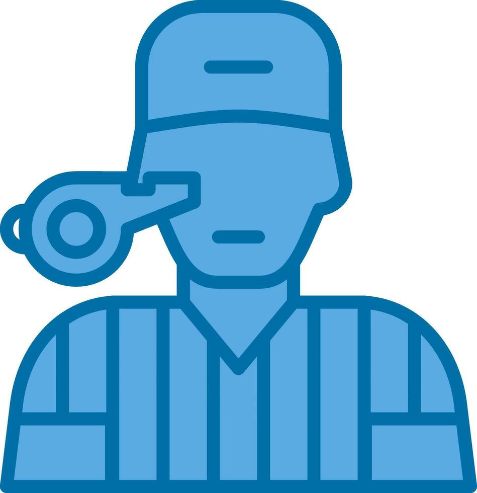 Referee Vector Icon Design