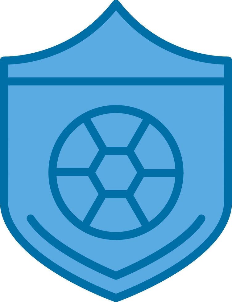 Soccer ball on a shield Vector Icon Design