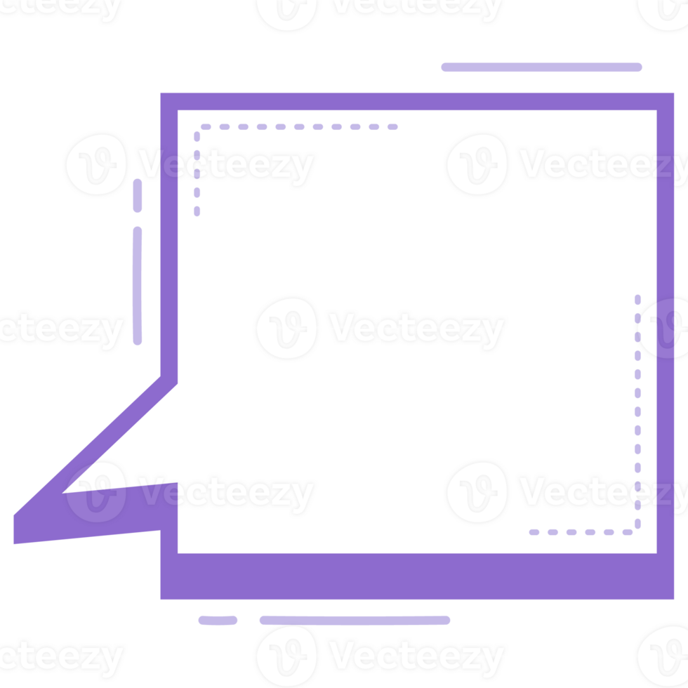 pop-up bubble with text space color full style for design and decoration. png