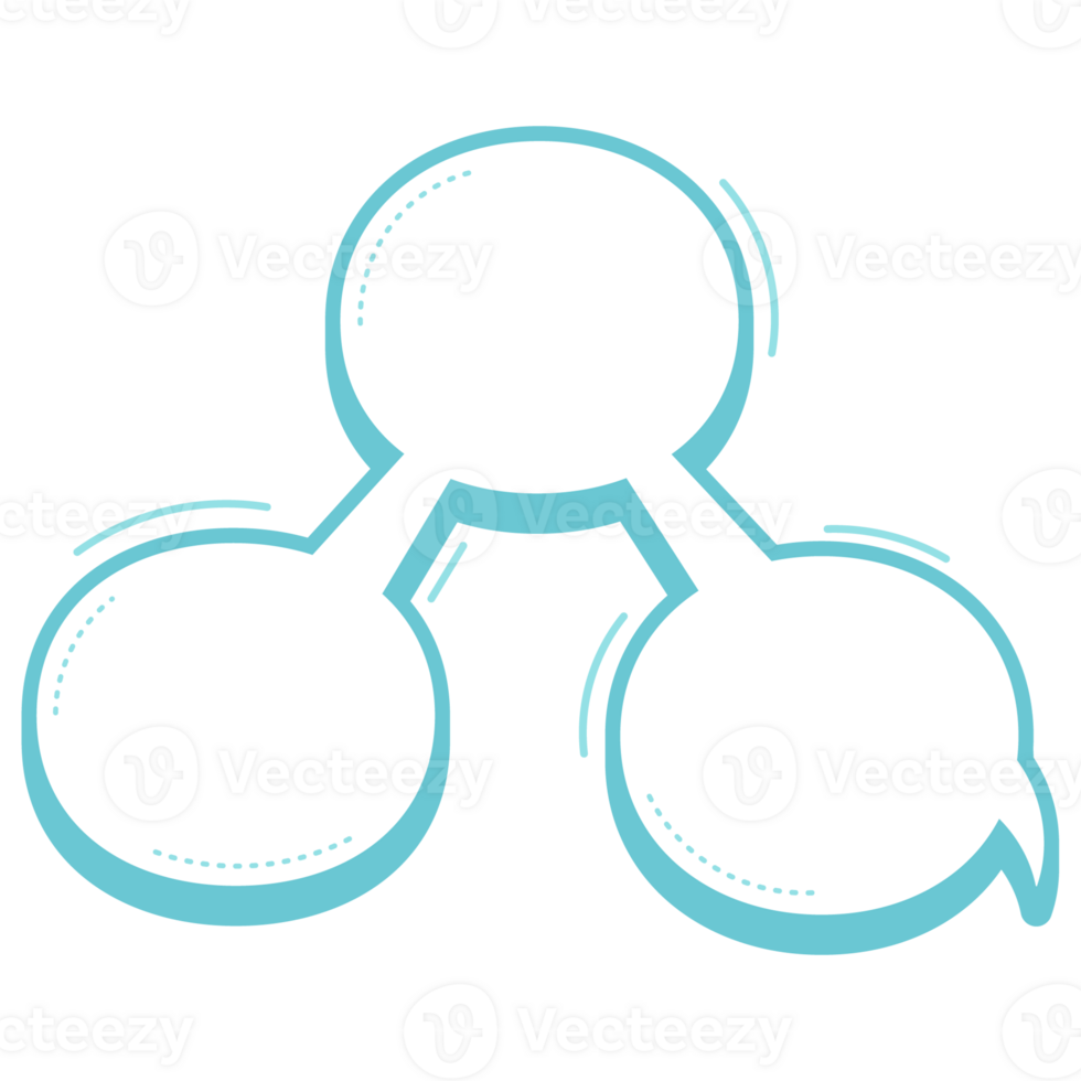 pop-up bubble with text space color full style for design and decoration. png