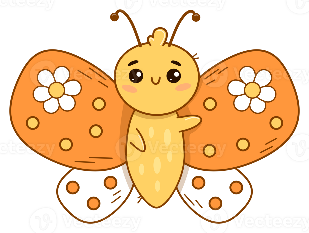 sticker cute butterfly png