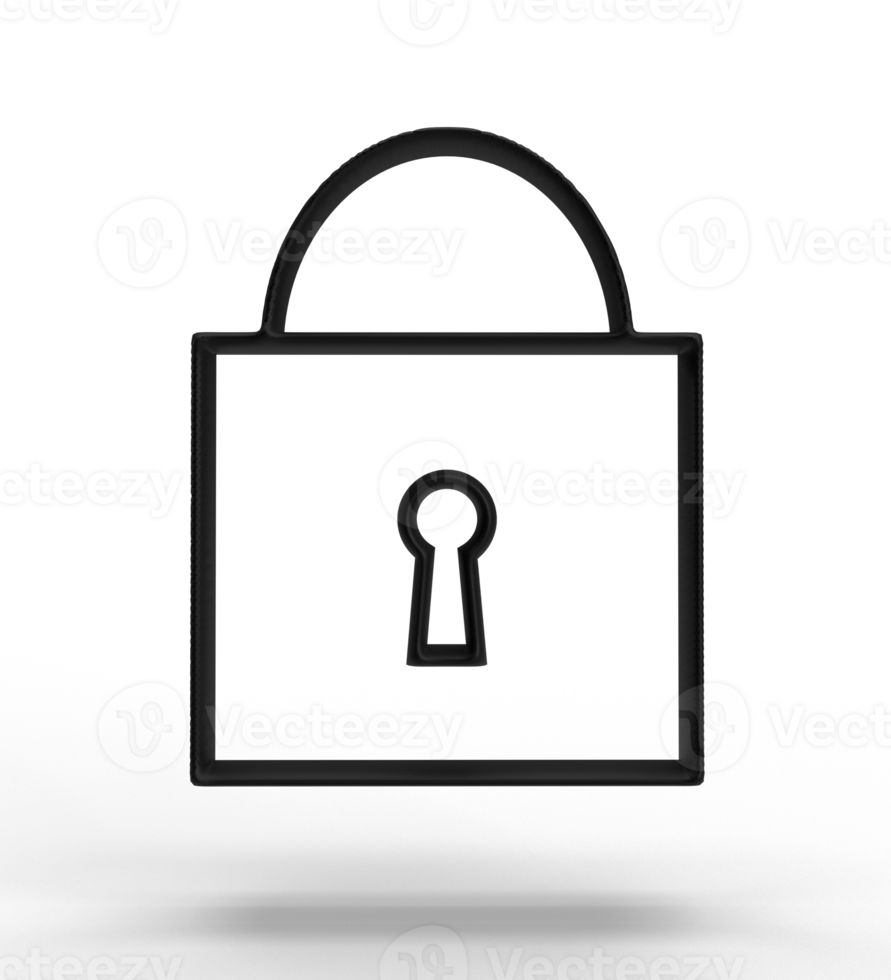 clé fermer à clé protection sécurité la toile La technologie données Les données cyber affaires concept symbole signe futur secret la défense sauvegarde attaque intimité trou de serrure fermé virus La technologie numérique système icône.3d rendre png