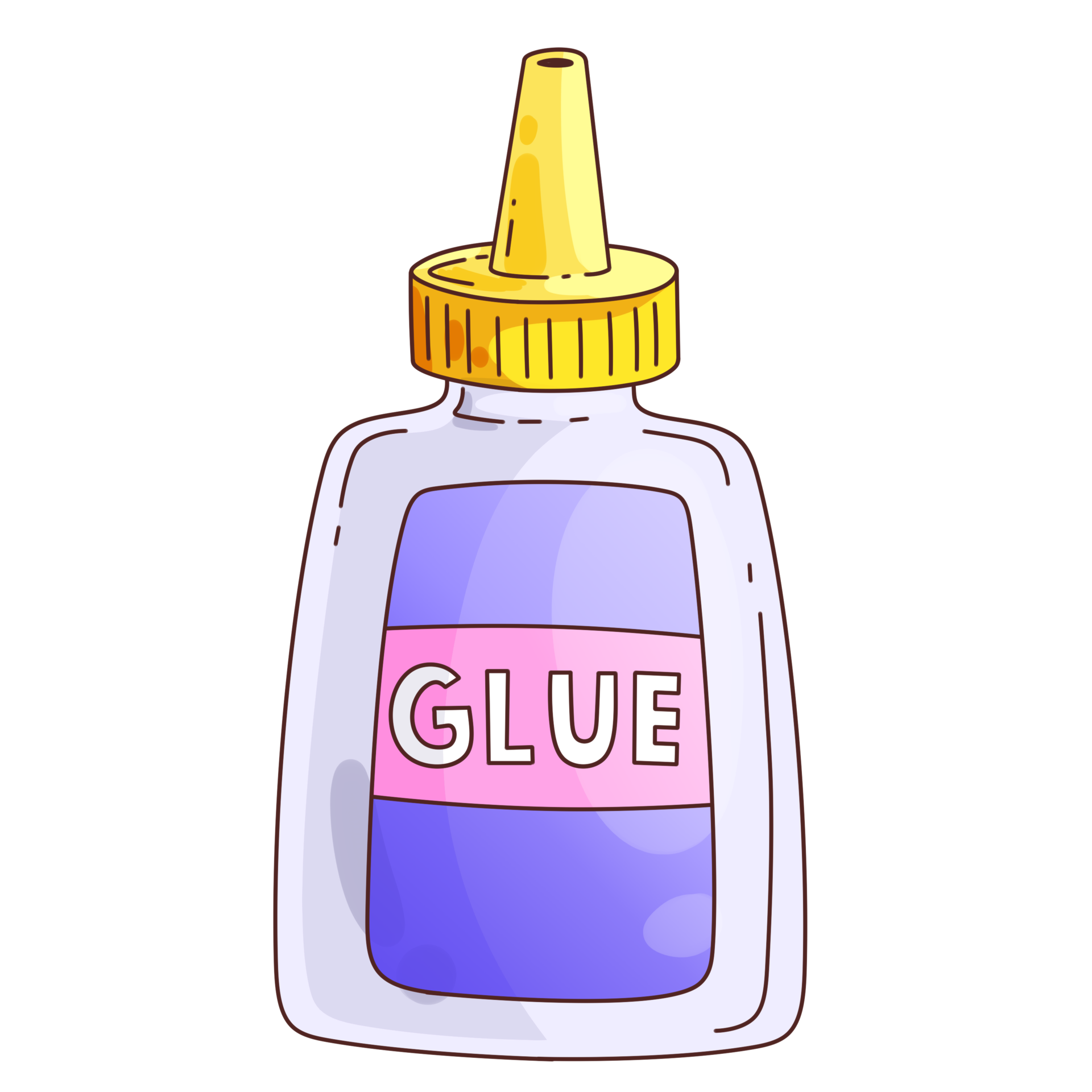 School Materials Cartoon Glue 24996822 PNG