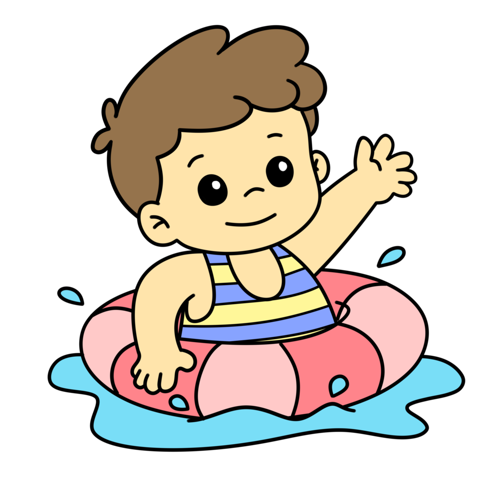 bambino nuoto estate attività poco ragazzo png