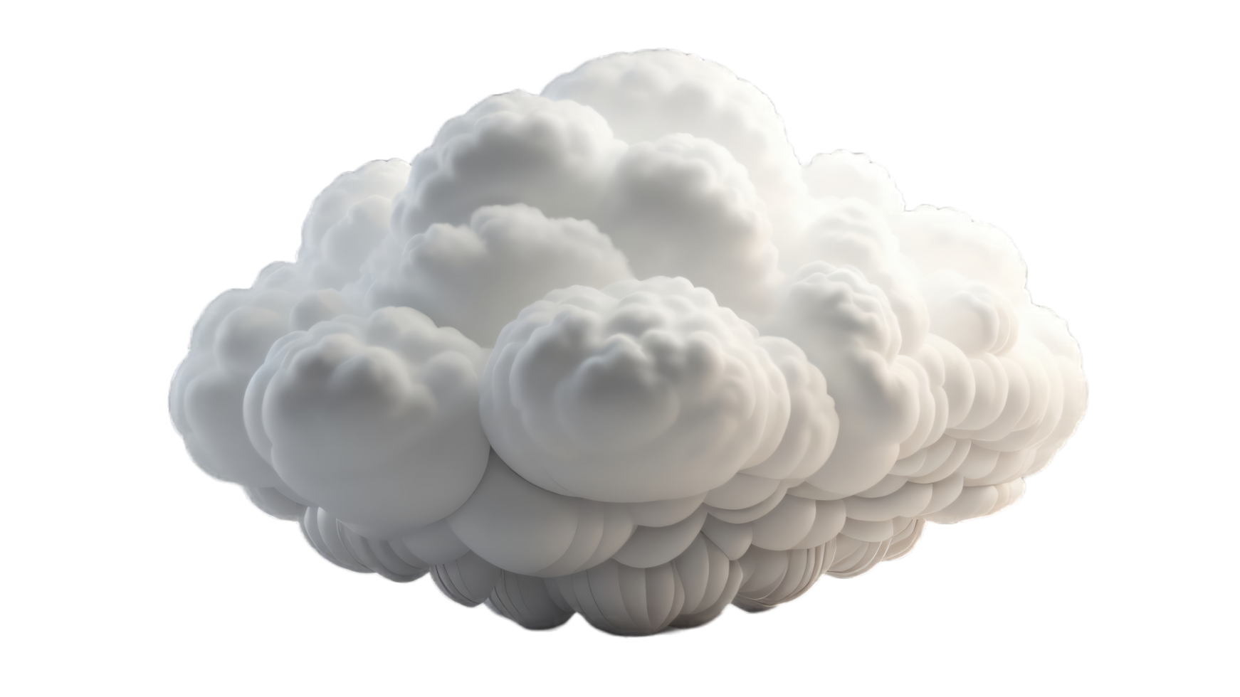 illustration of cloud on transparent background, for illustration