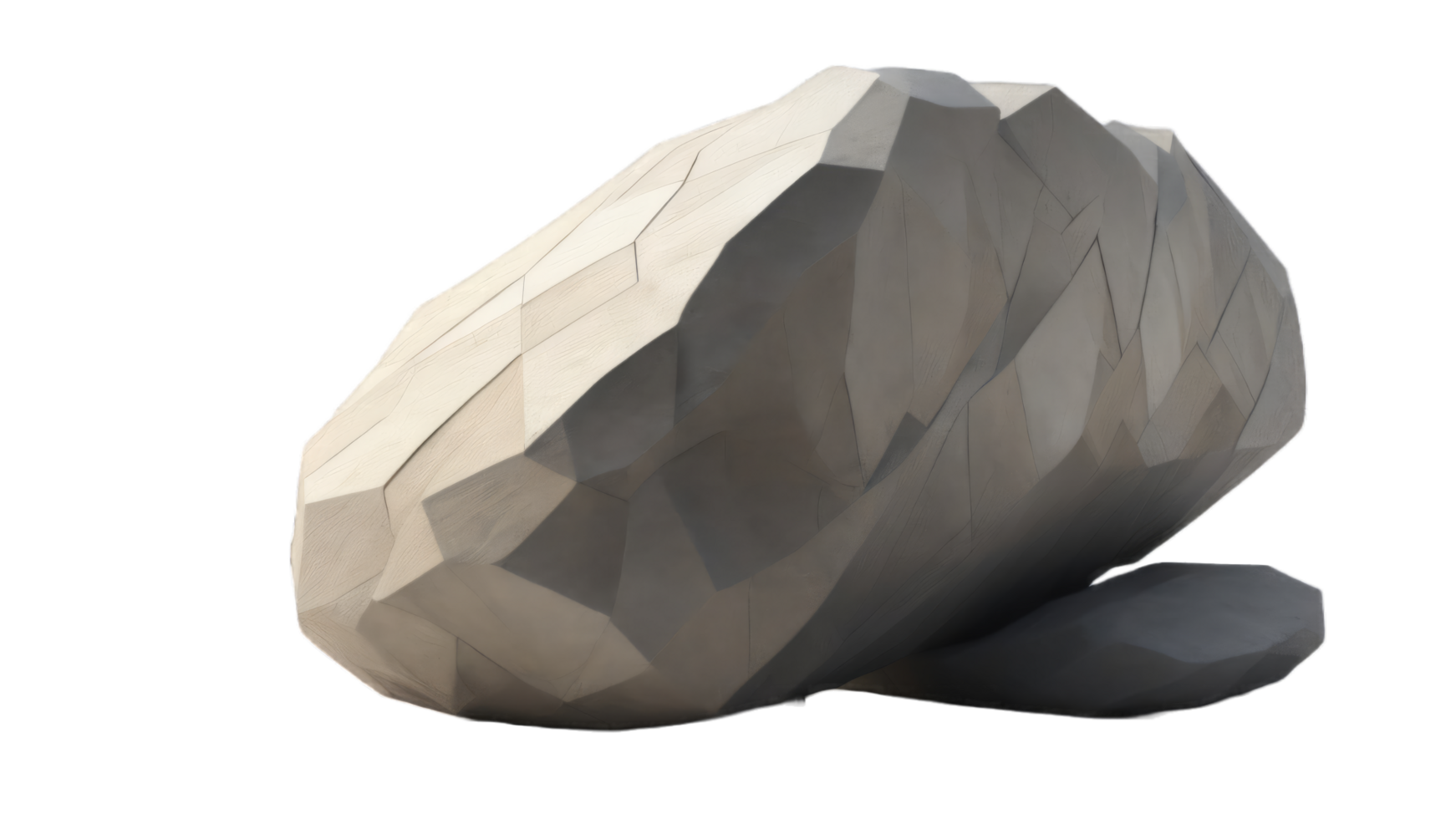 pedra com transparente fundo. generativo ai png