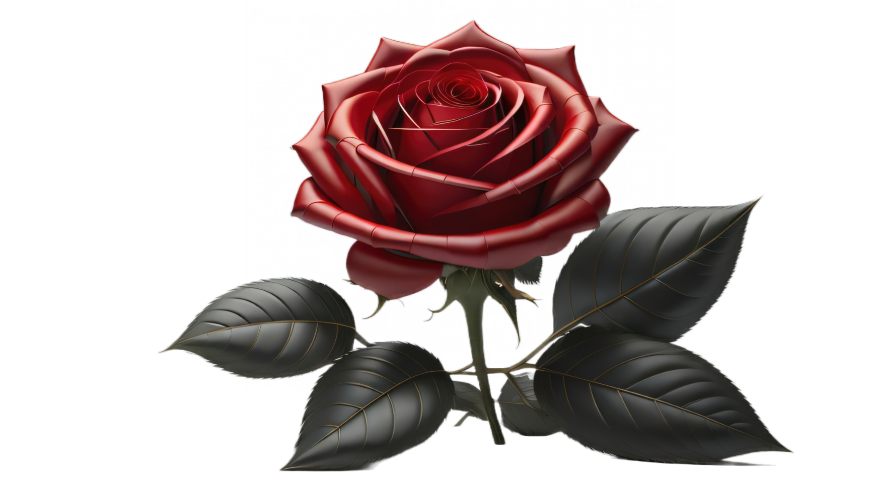 illustration of rose flower on transparent background, for illustration, digital composition, and architecture visualization. png