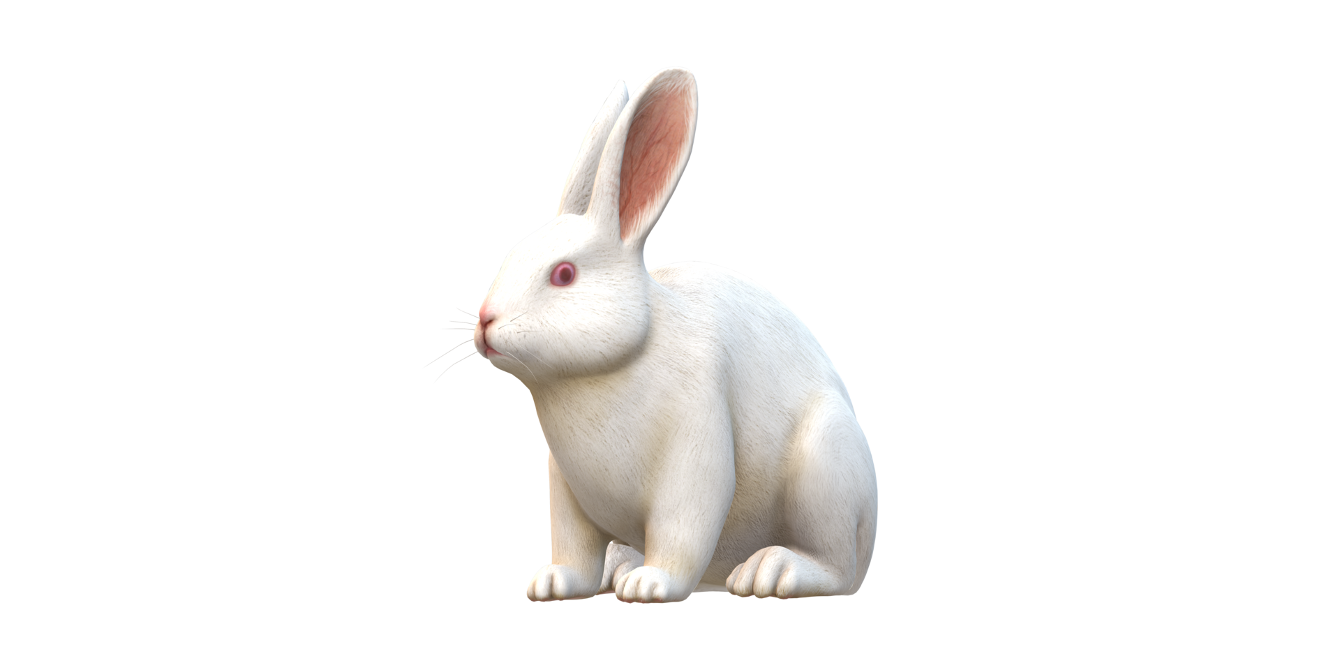 ai génératif lapin isolé sur une transparent Contexte png