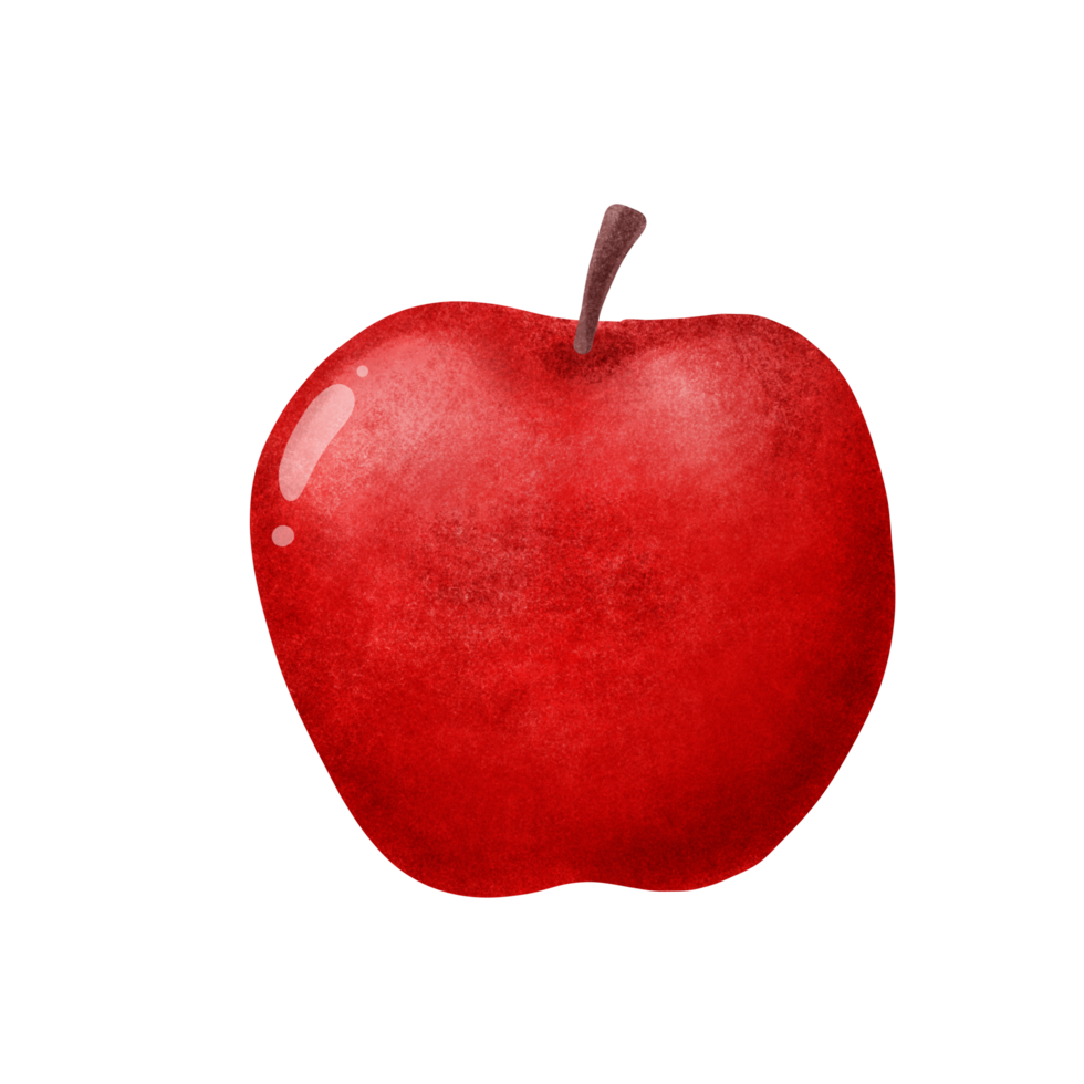 Apfel rot Frucht. png