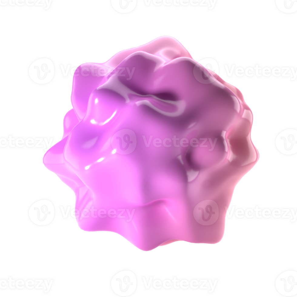 3d Random shape. Abstract liquid composition with spherical element. realistic illustration of fluid substance. Trendy banner or poster design. Futuristic background isolated transparent png