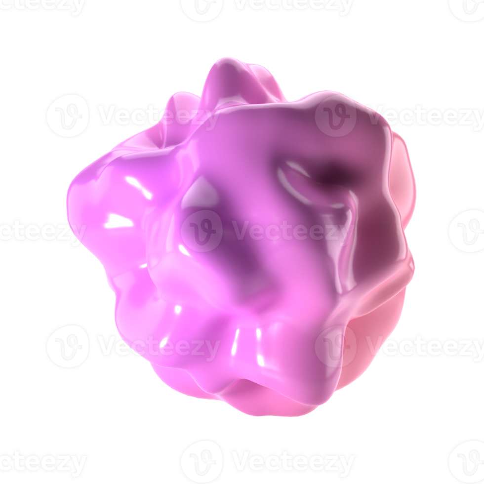 3d element Abstract shape liquid composition with spherical object. realistic illustration of fluid substance. Trendy banner or poster design. Futuristic background isolated transparent png