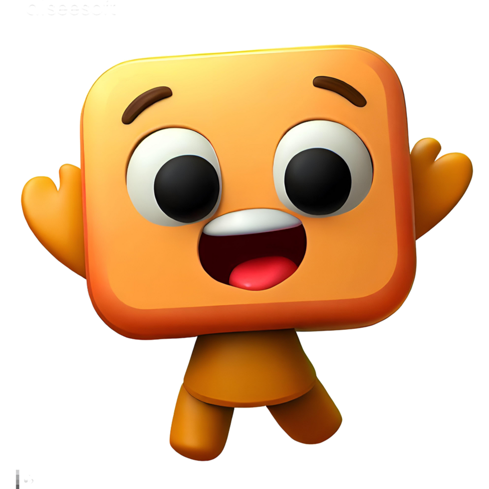 Joyful 3D Characters for Cartoons png