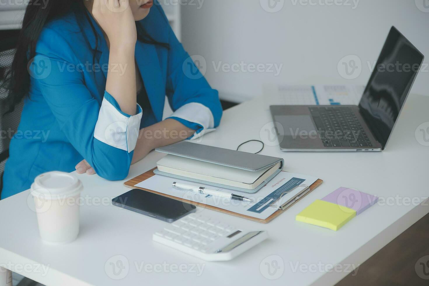 Business Documents, Auditor businesswoman checking searching document legal prepare paperwork or report for analysis TAX time,accountant Documents data contract partner deal in workplace office photo