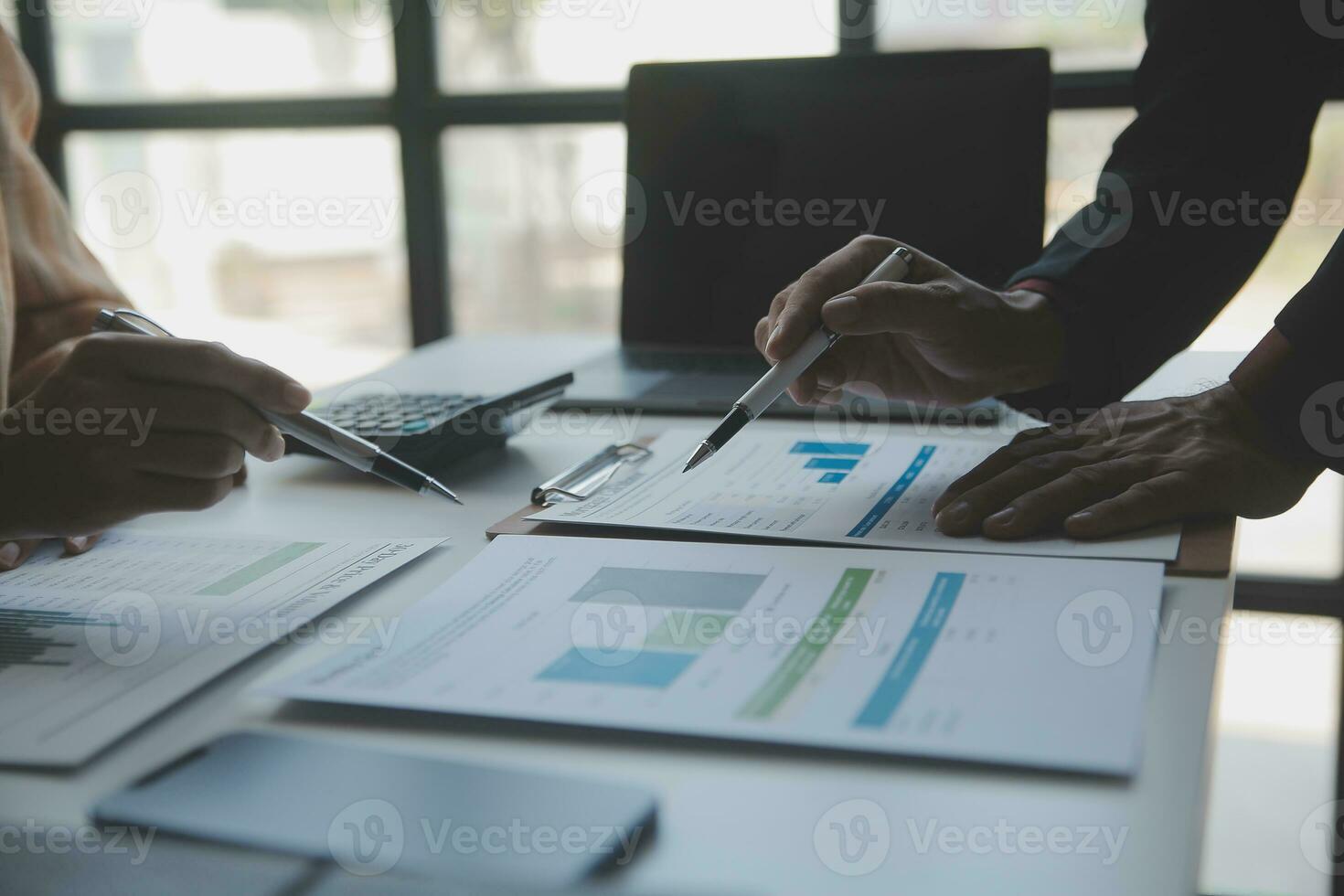 Business Documents, Auditor businesswoman checking searching document legal prepare paperwork or report for analysis TAX time,accountant Documents data contract partner deal in workplace office photo