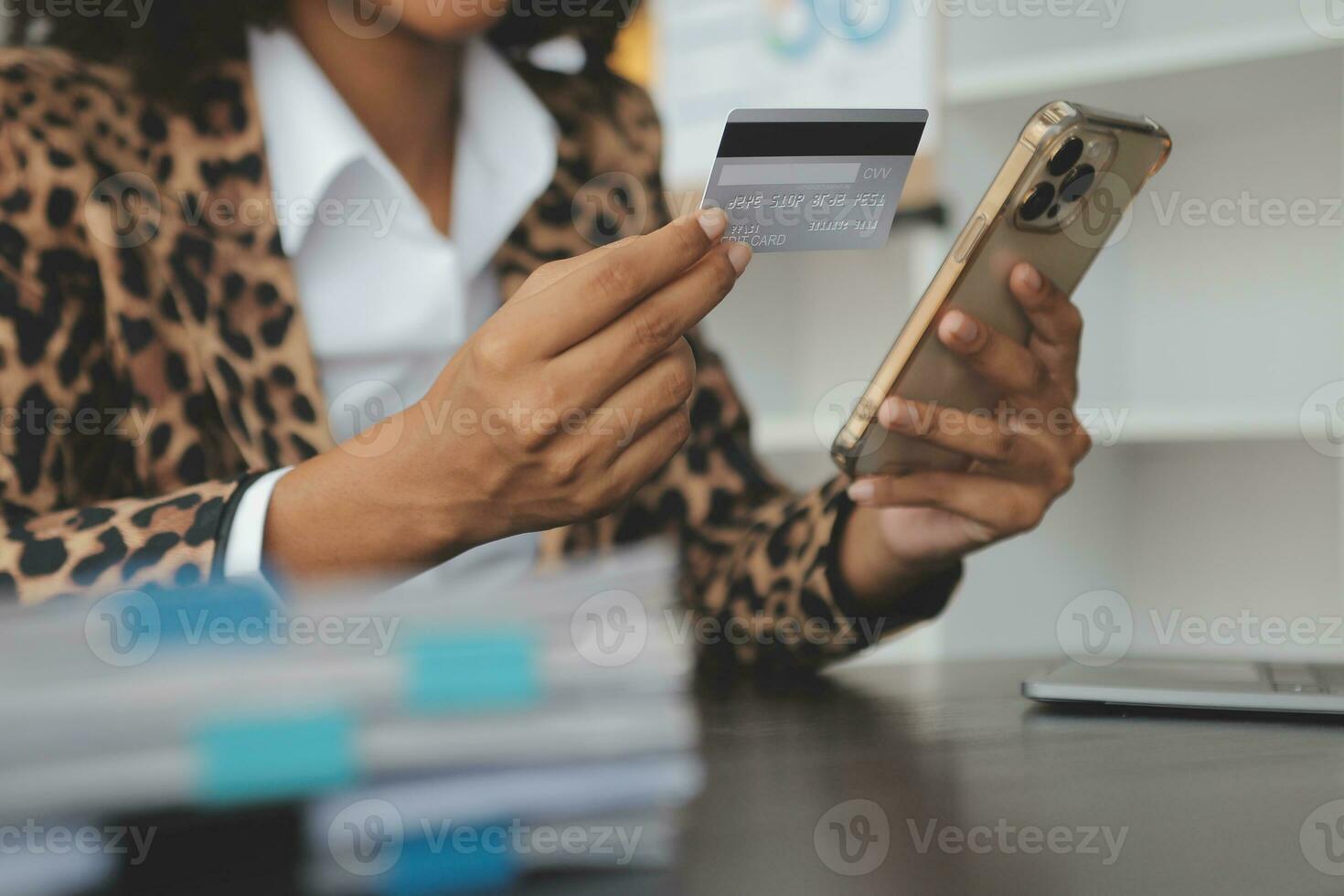 Concept online payment with cradit card. Hand of men using laptop for to payment make online health insurance. photo