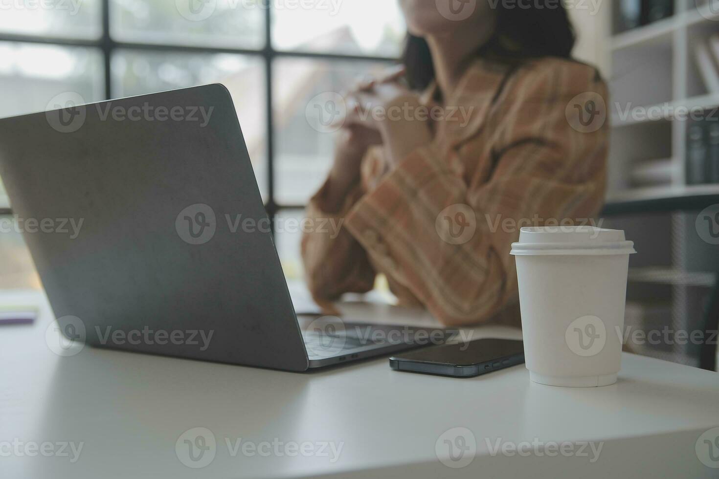 Audit concept,Administrator business man financial inspector and secretary making report calculating balance. Internal Revenue Service checking document. photo