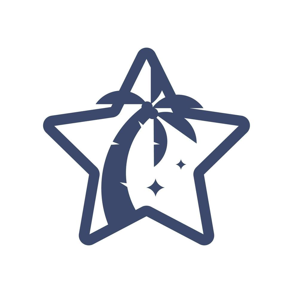 Star Beach Logo vector