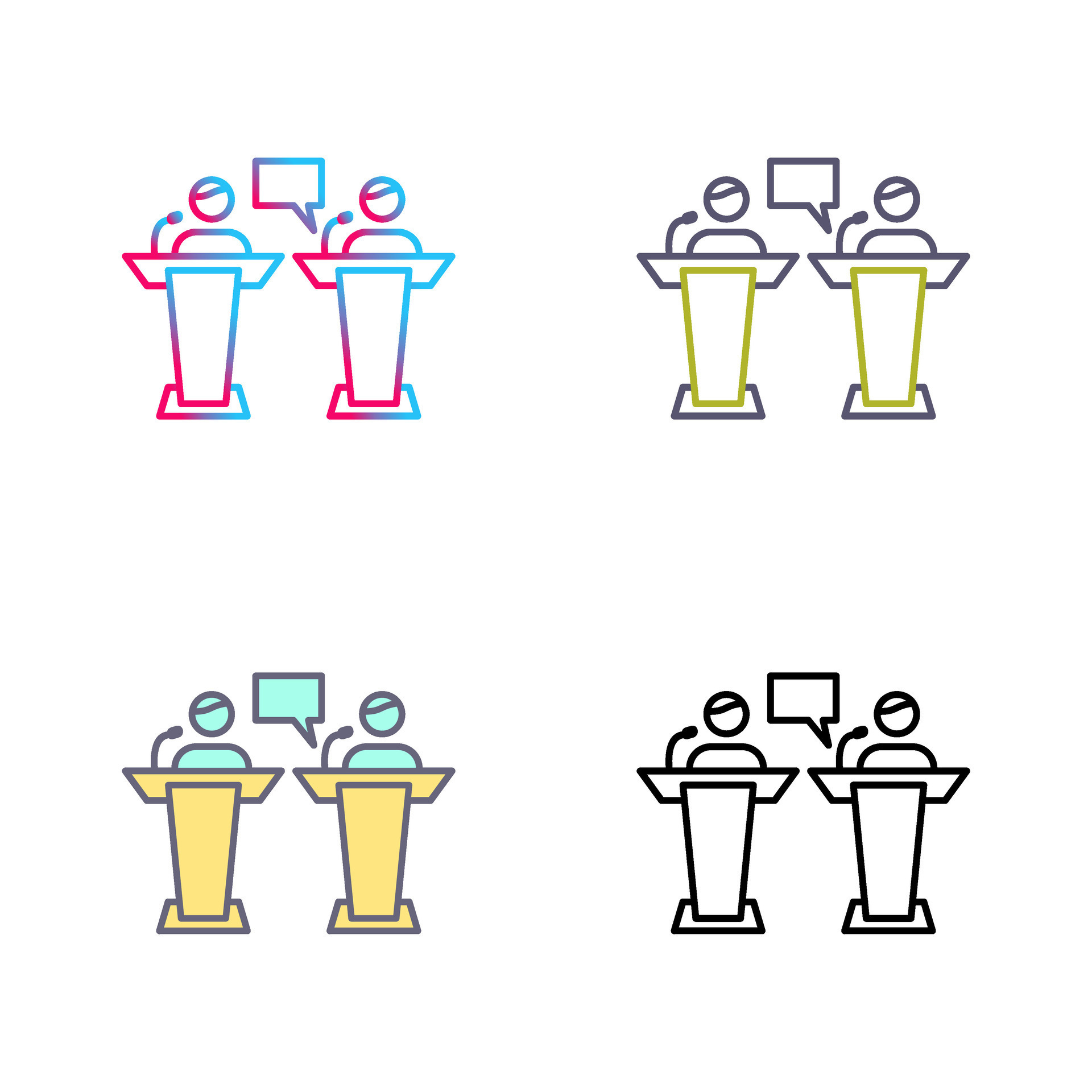 Debate Vector Icon 25002688 Vector Art at Vecteezy