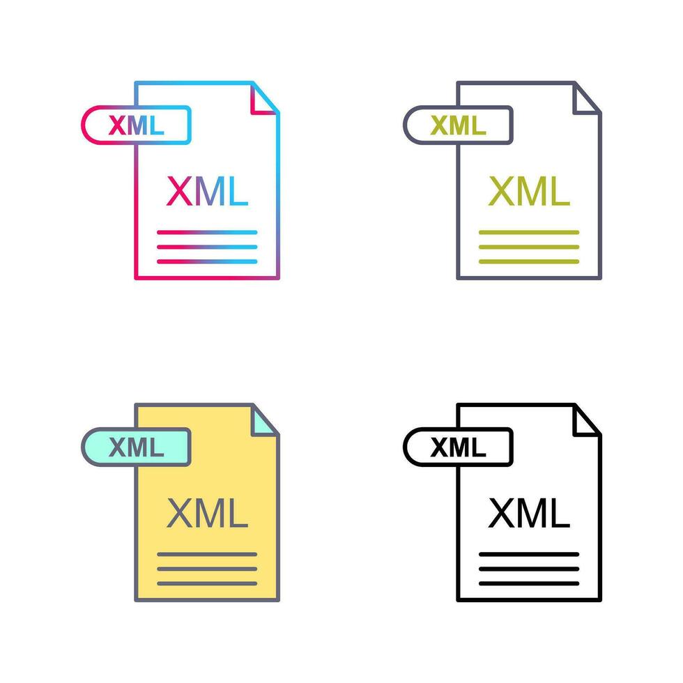 XML Vector Icon