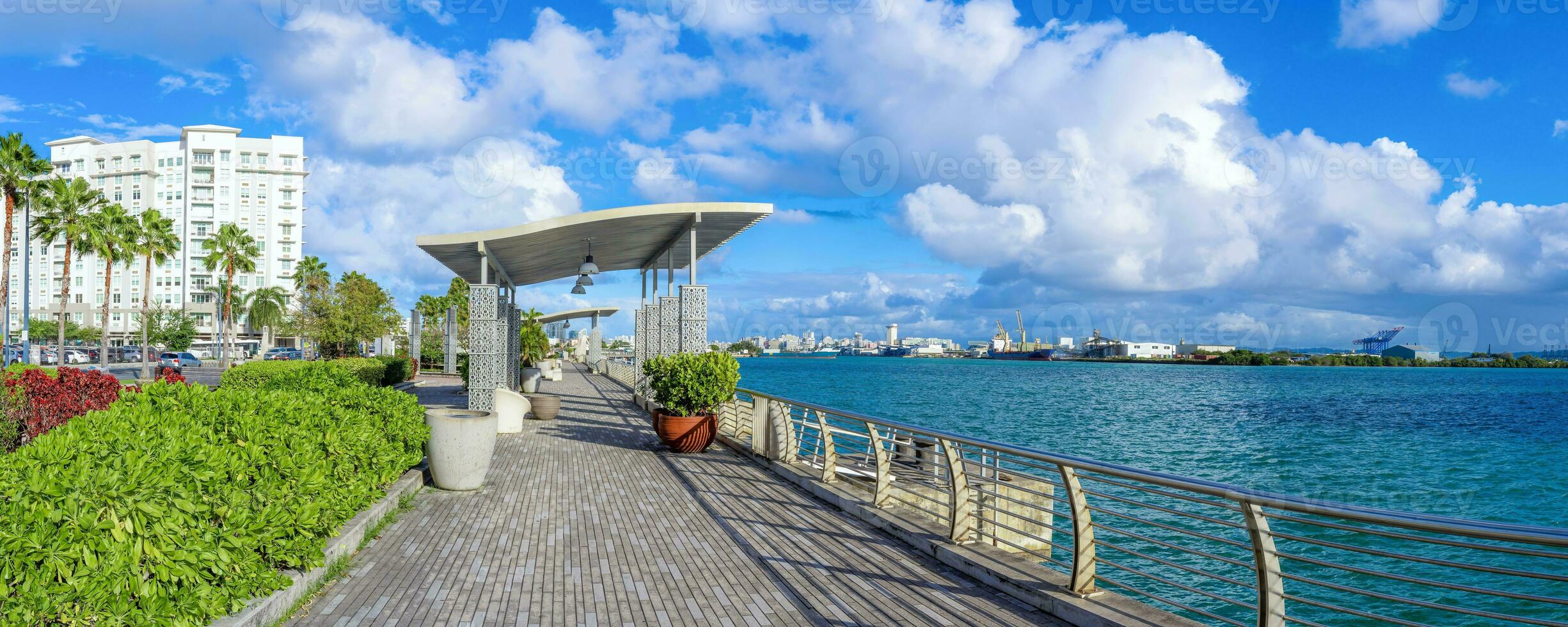 Puerto Rico Malecon promenade near cruise ship peer area photo