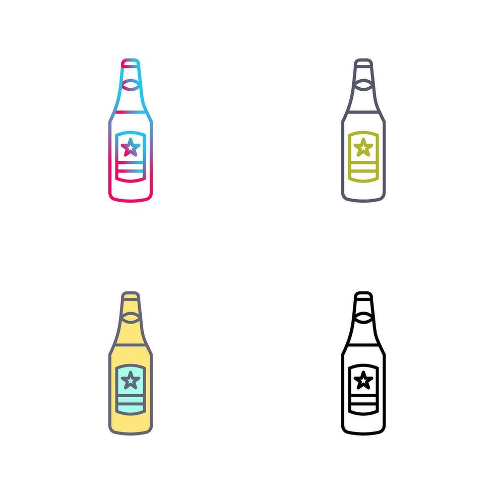 Beer Bottle Vector Icon