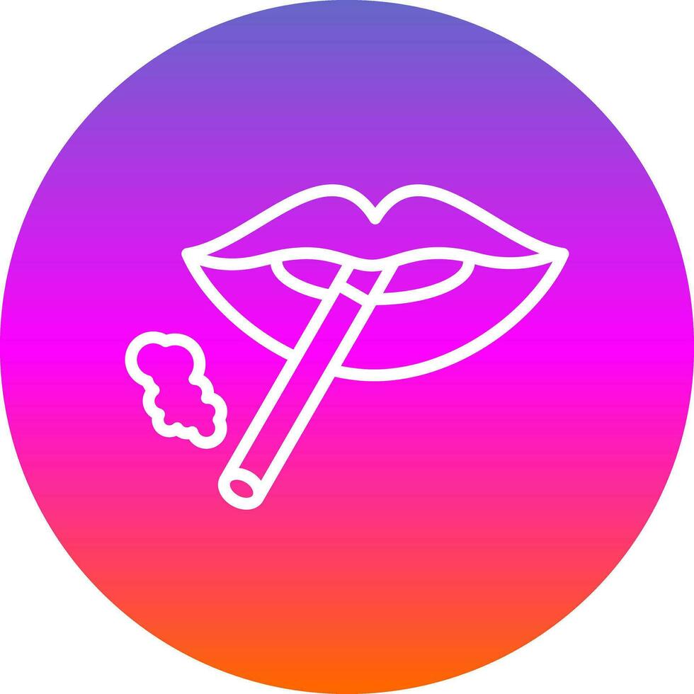 Lips Vector Icon Design