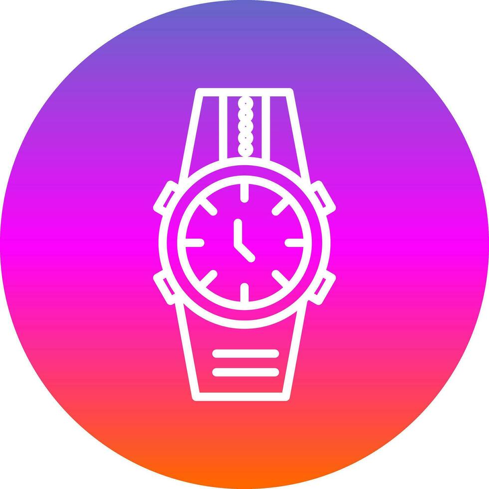 diseño de icono de vector de reloj de pulsera