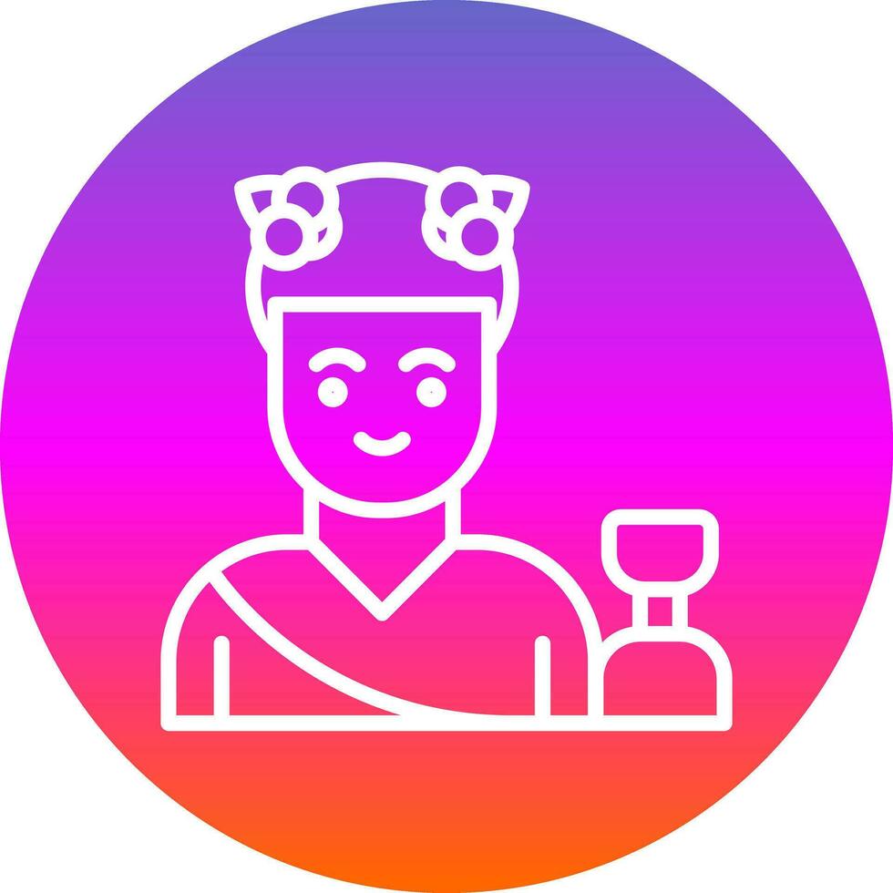 Dionysus Vector Icon Design