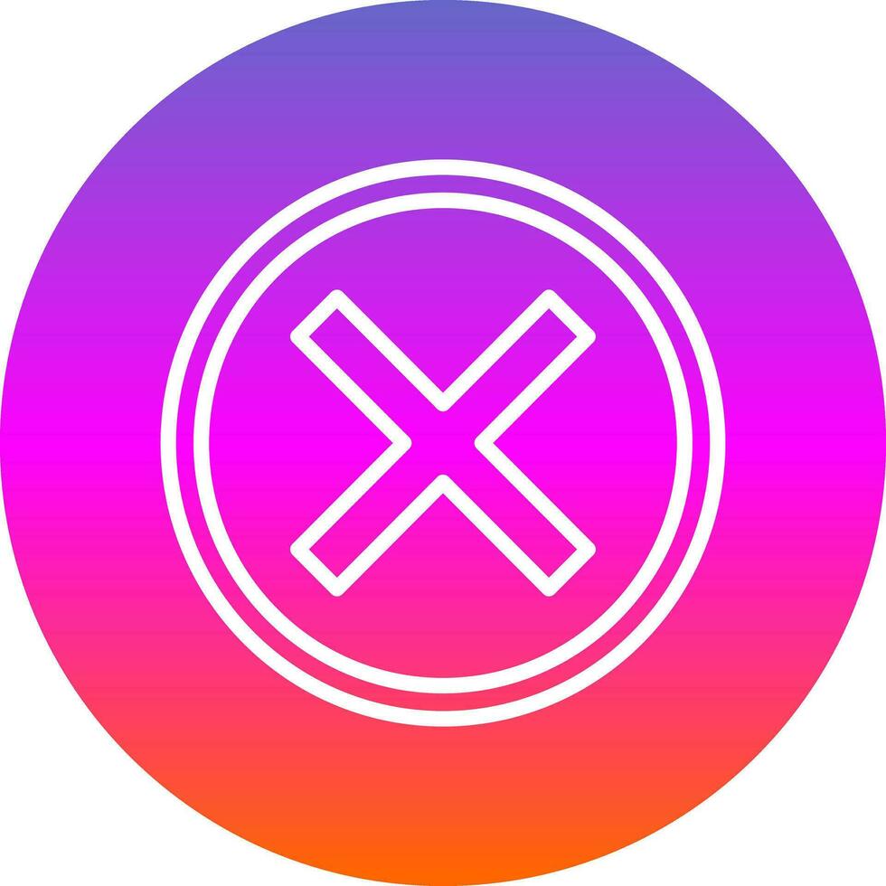 Cross Vector Icon Design