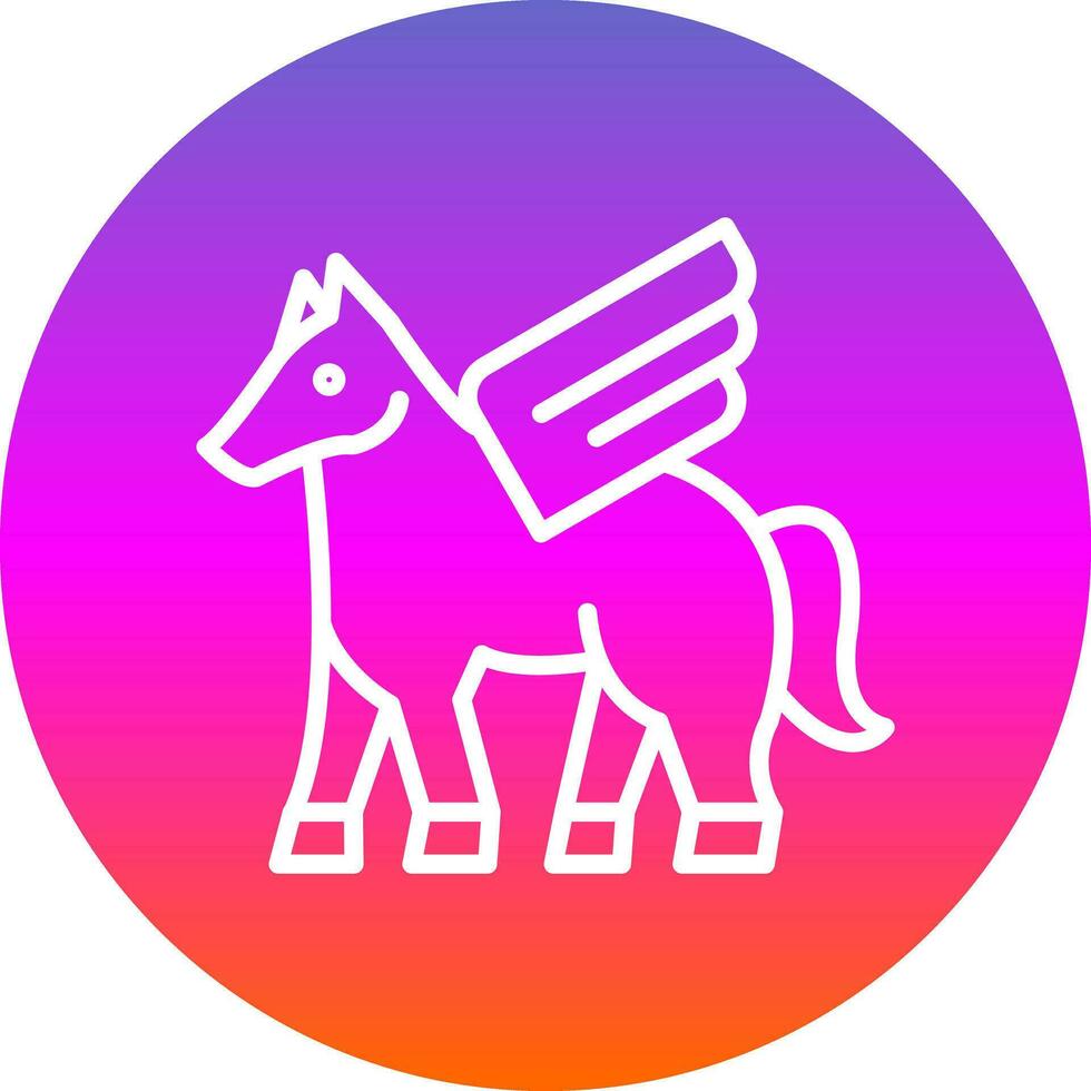 Pegasus Vector Icon Design