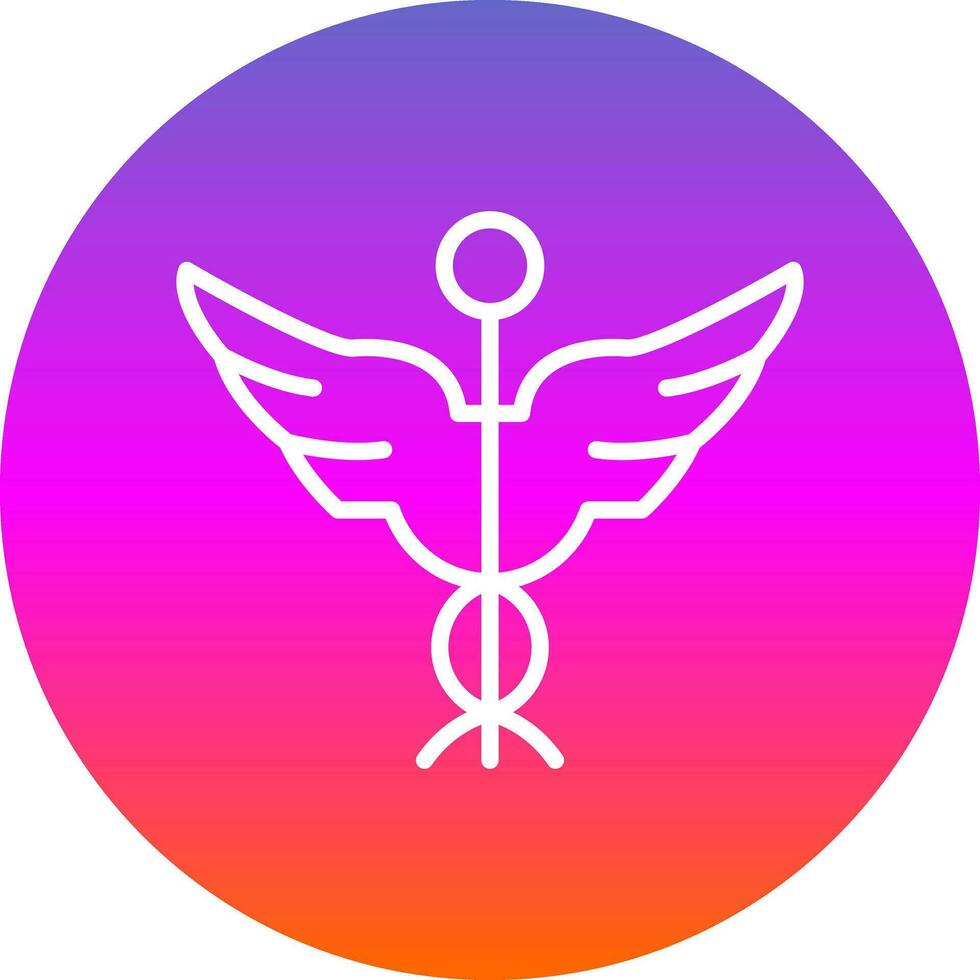 Caduceus Vector Icon Design