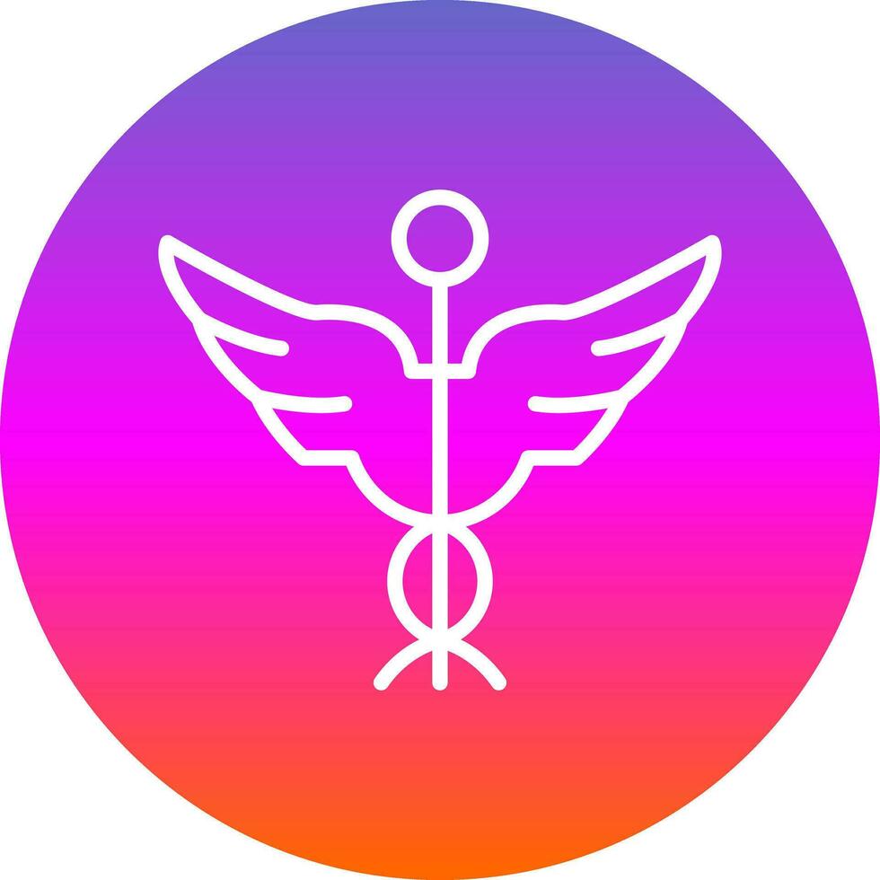 Caduceus Vector Icon Design