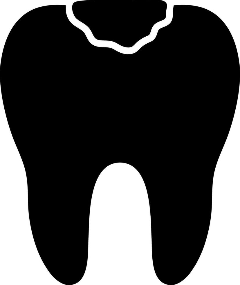 Vector illustration of cavity icon.