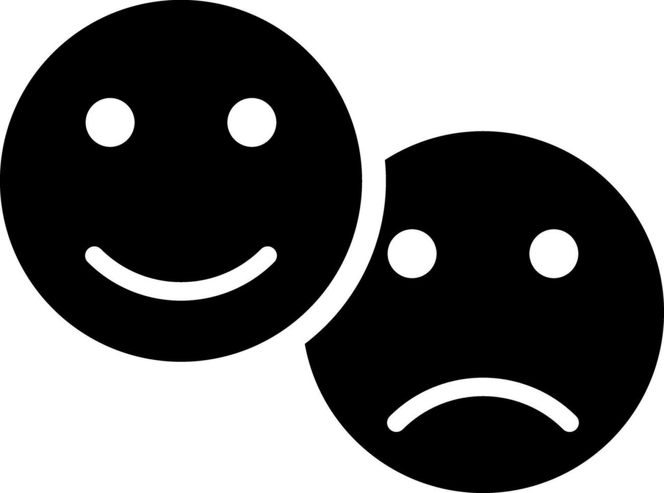 Good and bad review emoji icon. vector