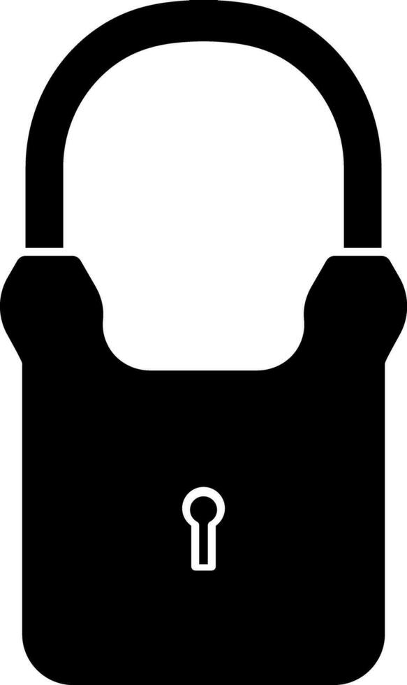 Isolated padlock icon or symbol. vector