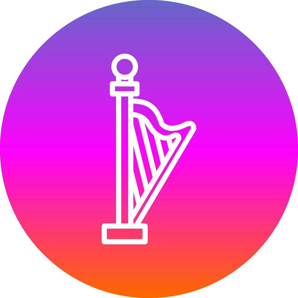 Harp Vector Icon Design